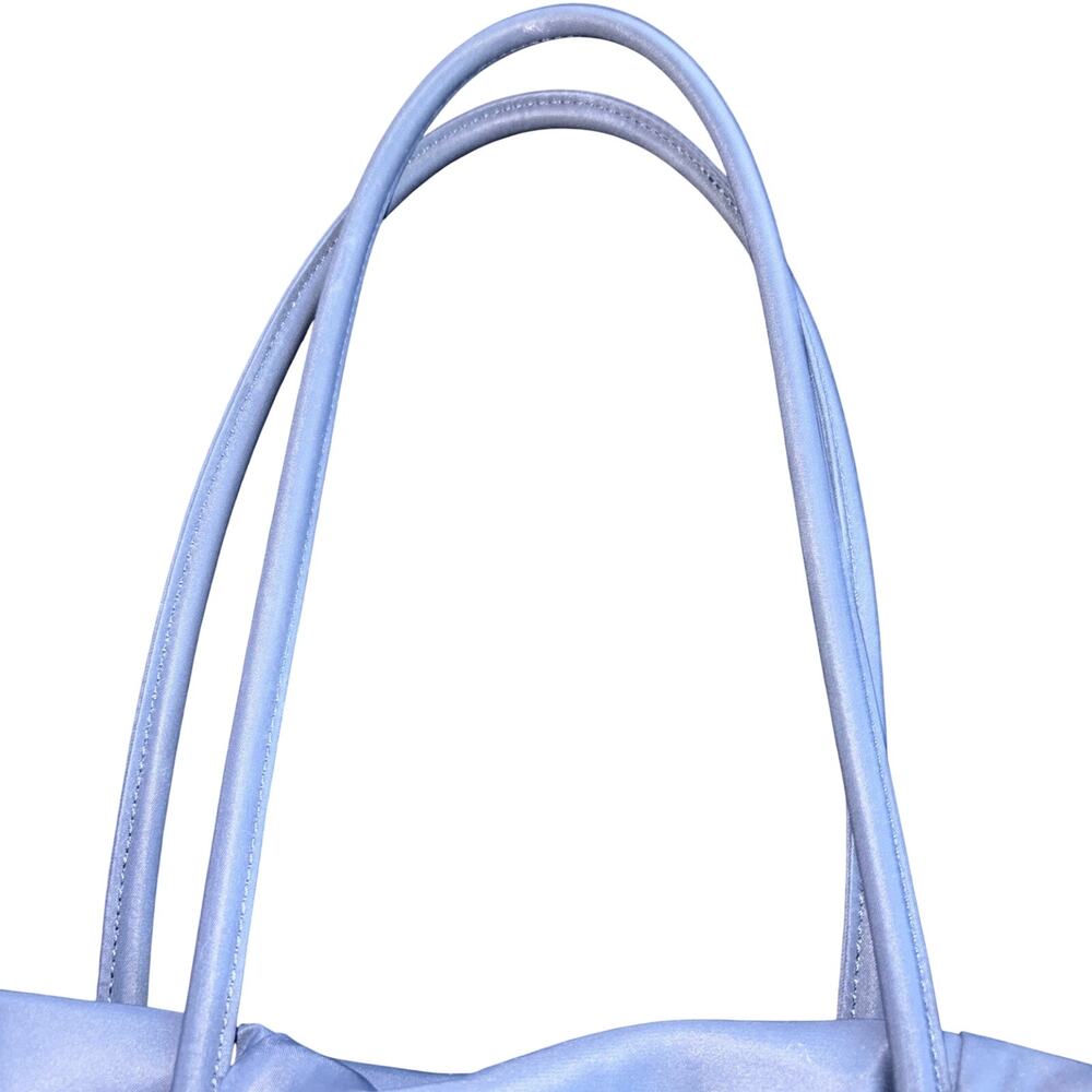 Aritzia Babaton Commute Tote Navy Nylon Cinch Quiet Luxury Minimalist Bag - Picture 7 of 10